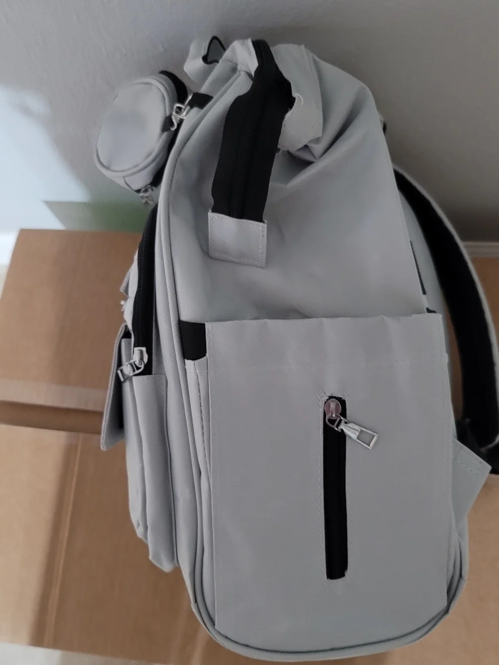 Light Gray Dipper Backpack Carry Bag
